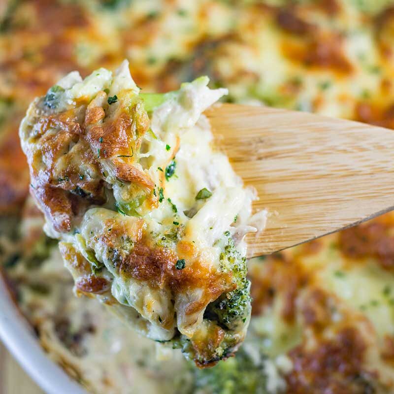 Chicken and Broccoli Cheesy Casserole Low Carb