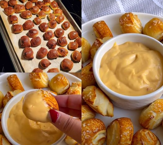 Keto Pretzel Bites with Cheese Sauce – Keto Beginners