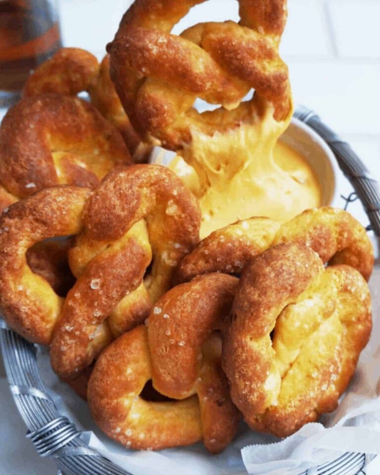 Keto Soft Pretzels with Cheese Dip & Mustard Butter Keto Beginners